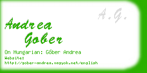 andrea gober business card